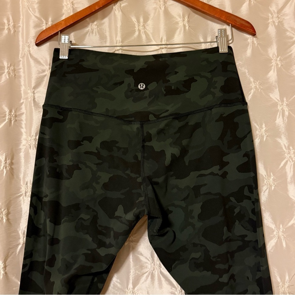 Lululemon Align Pant Full Length 28" Leggings Incognito Camo Multi Gator Green - Picture 7 of 16